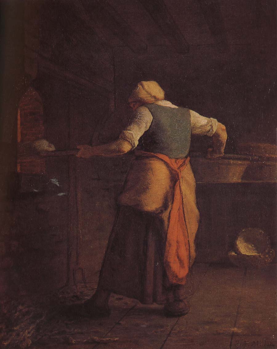 Jean Francois Millet Woman toast bread